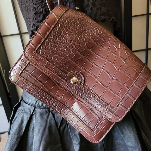 2/$8 • NWOT Wild Fable Dark Brown Snakeskin Purse - Picture 2 of 6